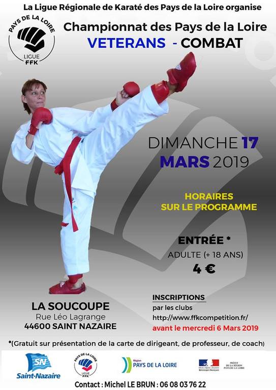 Championnat Des Pays De La Loire Veterans Kumite Ken Zen