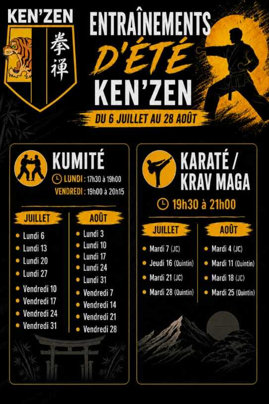 Entrainements été