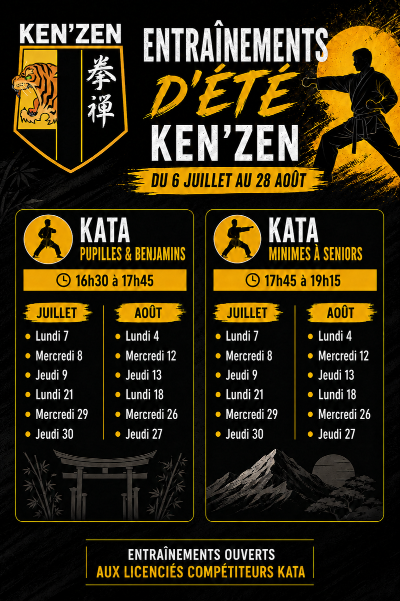 Suspension temporaire des entraînements