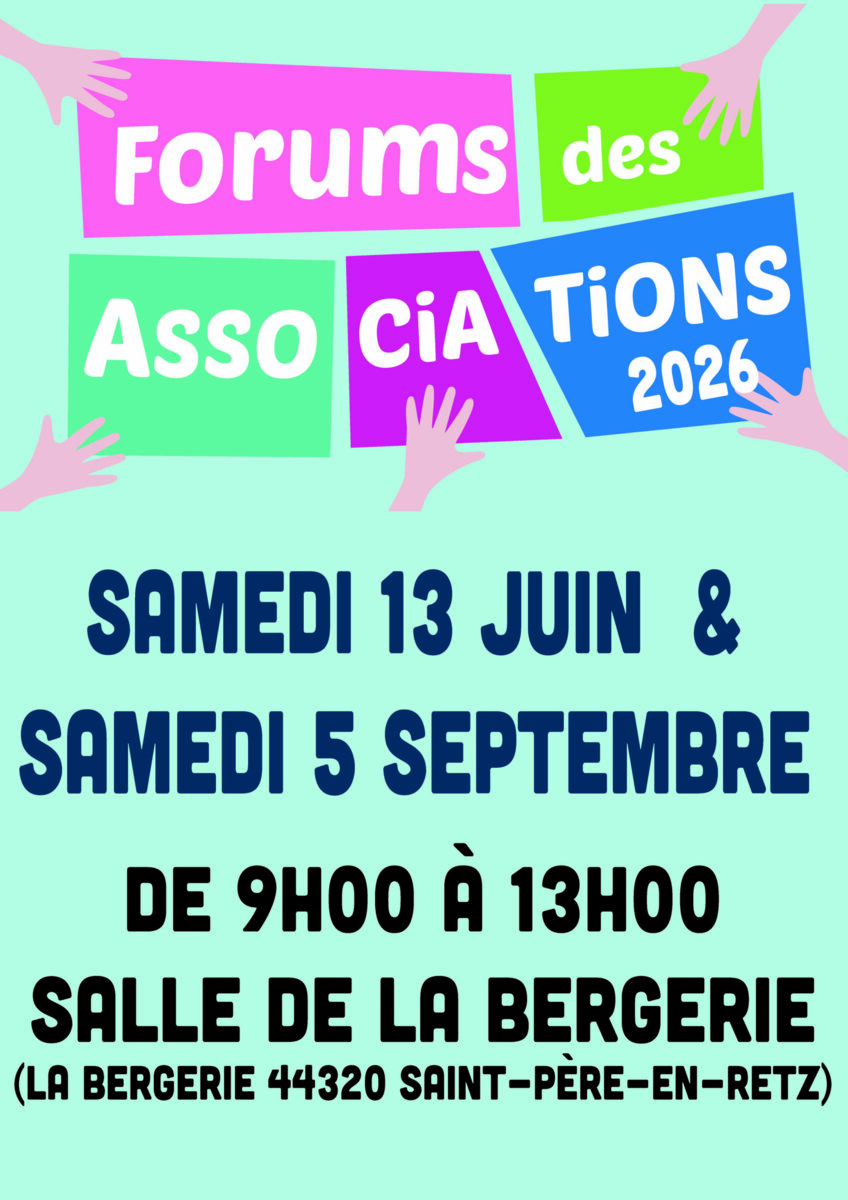 RENDEZ-VOUS AU FORUM DES ASSOCIATIONS !