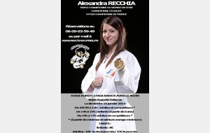 Stage kumité : Alexandra RECCHIA, CN 2ème dan