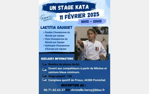 Stage kata avec Laetitia GAUGUET - mardi 11 février 2025