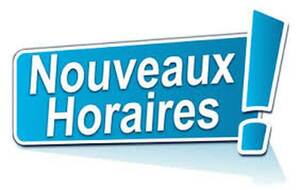 Changement horaires du vendredi (cours enfants débutants)