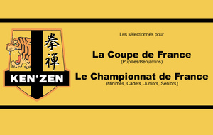 Sélectionnés Coupe/Championnat de France 2025