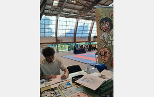 Romain en dédicace avec le CDK 91