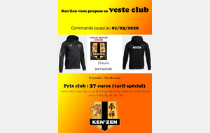 Commande veste club