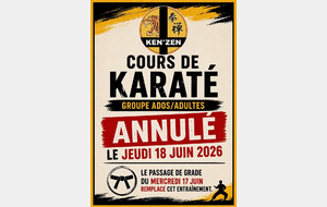 Cours annulé - 18 juin 2026.