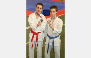 Championnat départemental kata - Angelo et Gwilherm