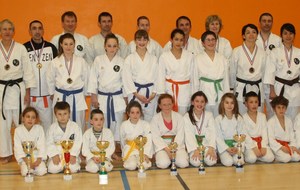 Les compétiteurs du championnat de ligue kata 2013/2014