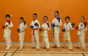 Podium championnat de ligue kumité PPB (manque Yanis, Lucie)