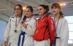 Podium Ligue minimes -45 kg