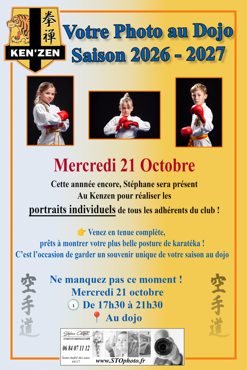 Votre photo au dojo - 2026