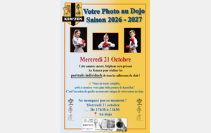 Votre photo au dojo - 2026