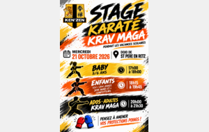 Stage vacances - karaté/krav maga