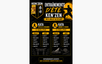 Suspension temporaire des entraînements