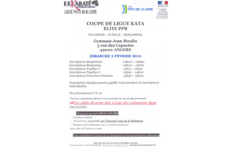 Championnat de ligue kata Poussins/Pupilles/Benjamins