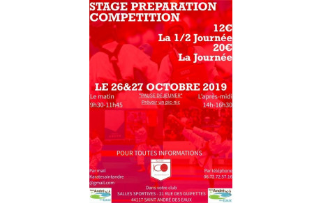 Stage club : Préparation à la compétition kata / kumité