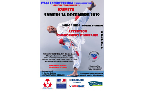 Stage de préparation kumité - samedi 14 décembre 2019