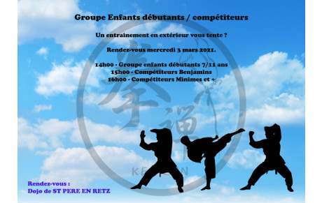 Entrainement Enfants débutants et Compétiteurs