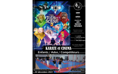 Stage club &quot;Karaté et Ciné&quot;