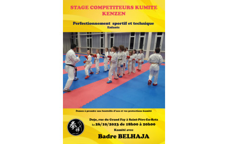 Stage kumité avec Badre BELHAJA