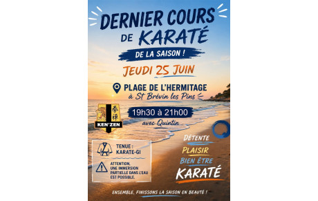 Karaté sur la plage - 25 juin 2026